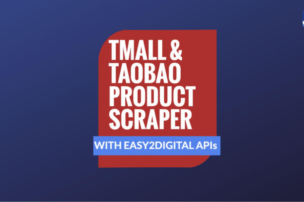 Scraper Tmall & Taobao à l’aide de mots clés pour les données de magasin, les données du produit
