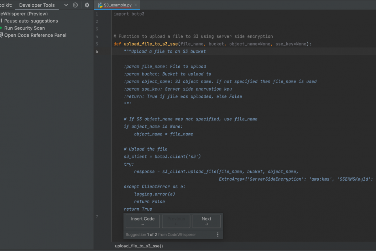 Le codage de la magie du code Amazon Code: simplifier les tâches de programmation complexes