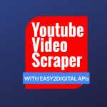 YouTube BOT : Easy2Digital API를 사용하여 비디오를 긁어 내고 문의하십시오.