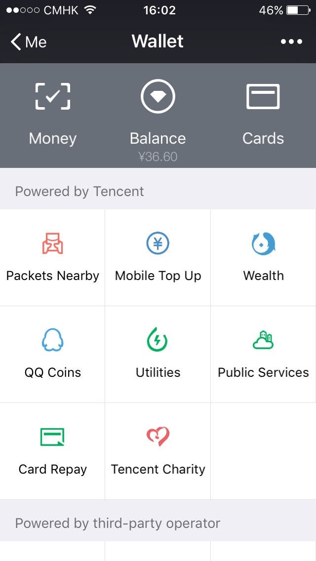 WeChat wallet