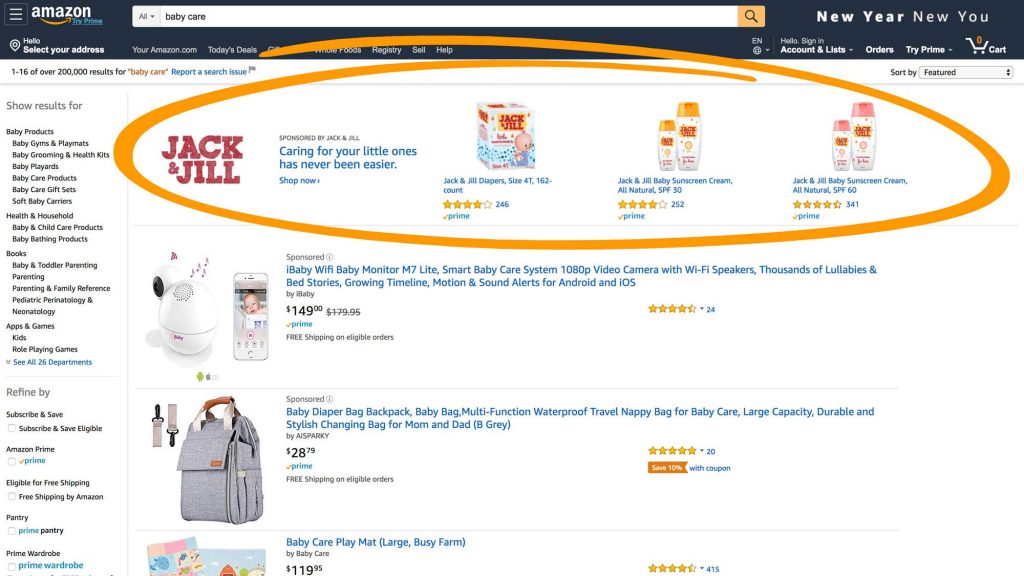 amazon sponsored brand