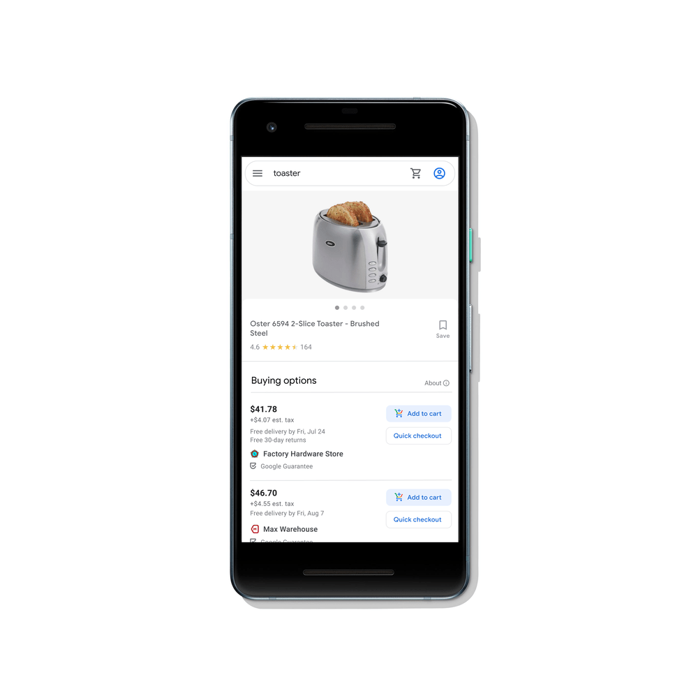 Kaufen Sie bei Google Shopping-Aktion