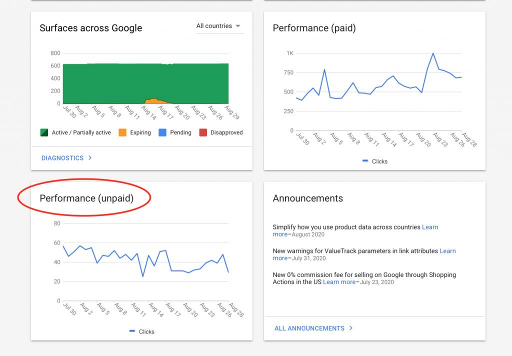 Oberflächen auf Google