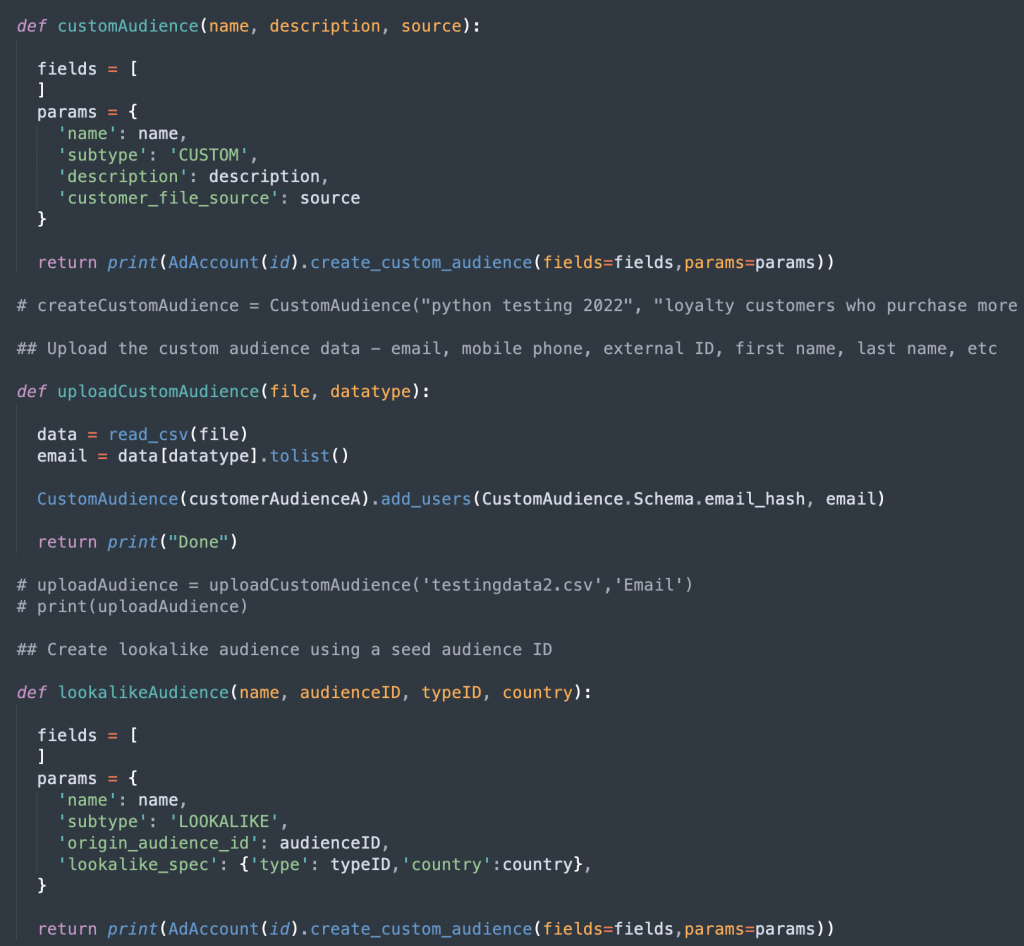 Meta-Anzeigen-API