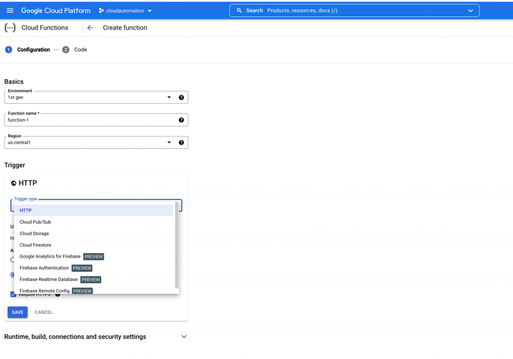 Google Cloud-Plattform
