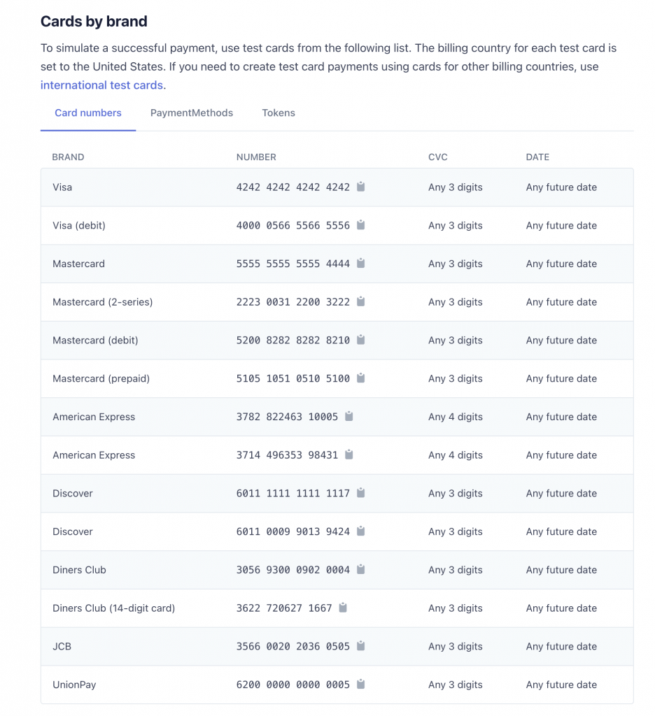 stripe api