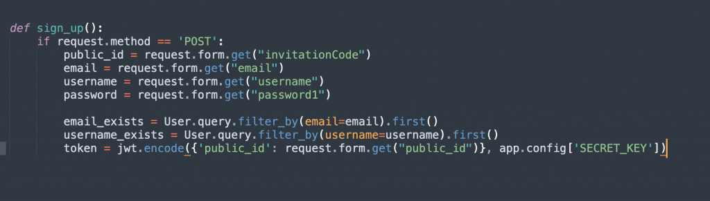 flask jwt