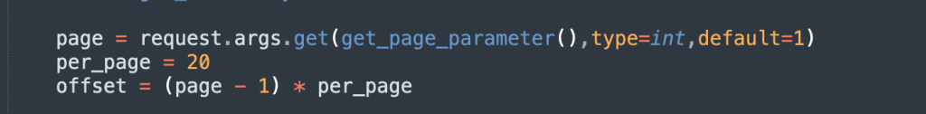flaks paginate