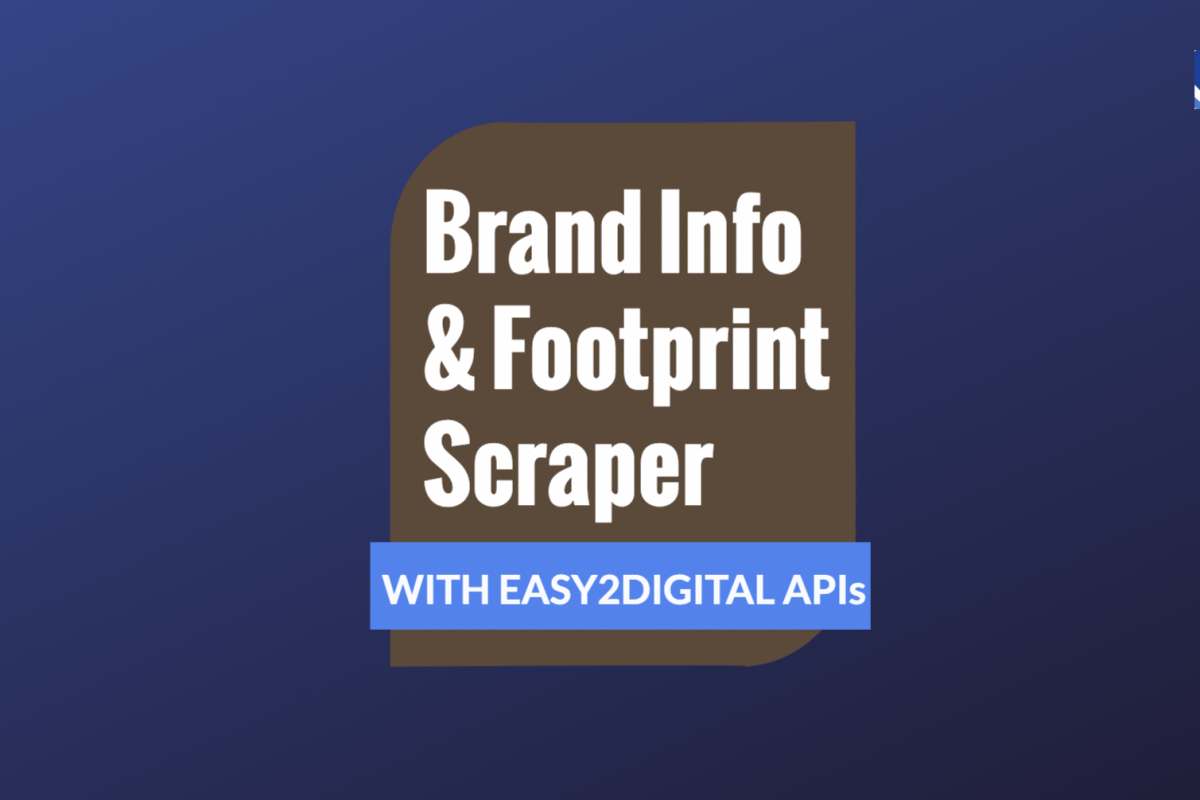 Chapter 37 – Brand Info Bot for Scraping Brand Web Domains with Python and Easy2Digital APIs