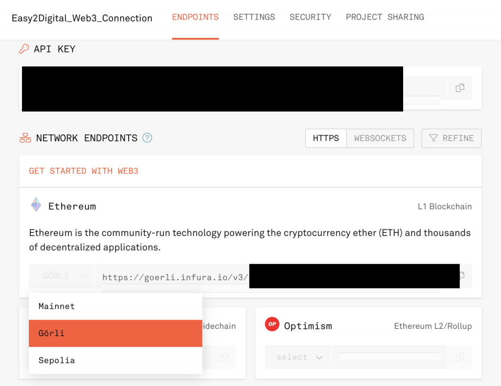 Infura und Metamask