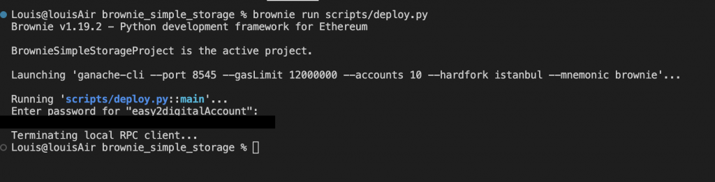 Brownie web3
