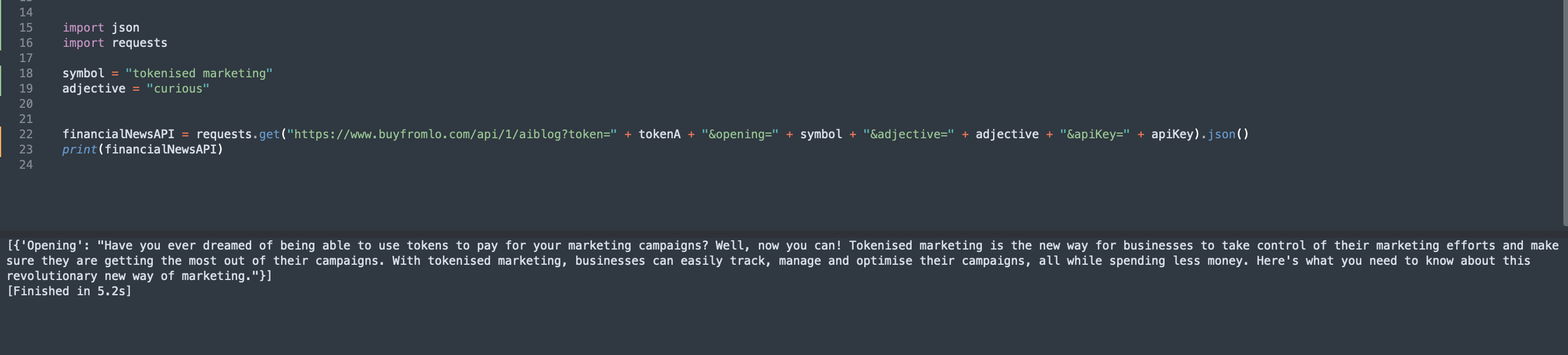 blog content generator