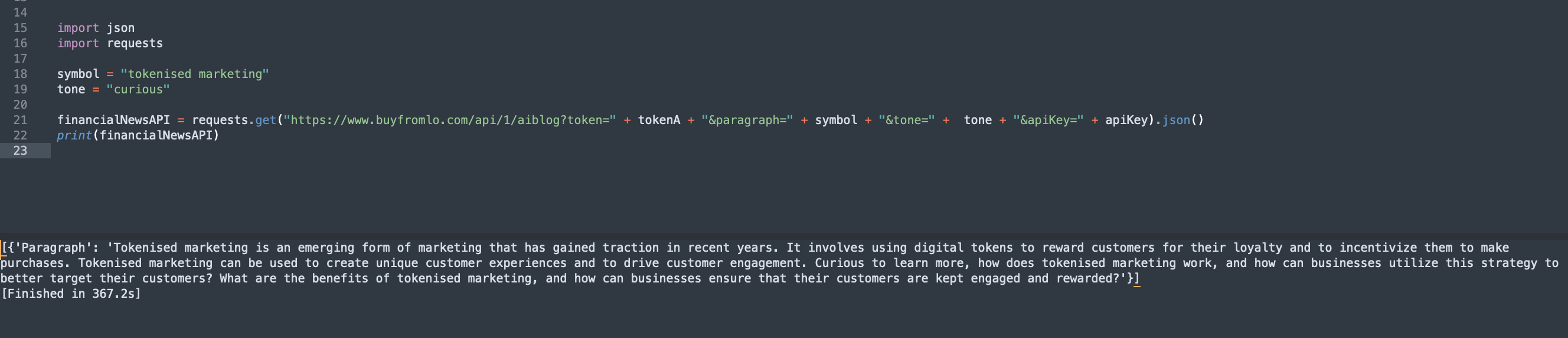 blog content generator